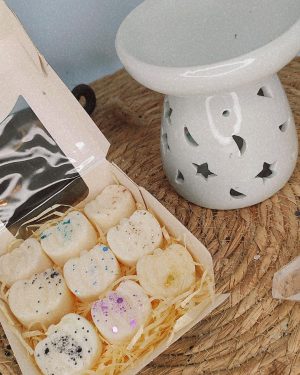 Coffret fondant Parfumé avec brûleur Lune