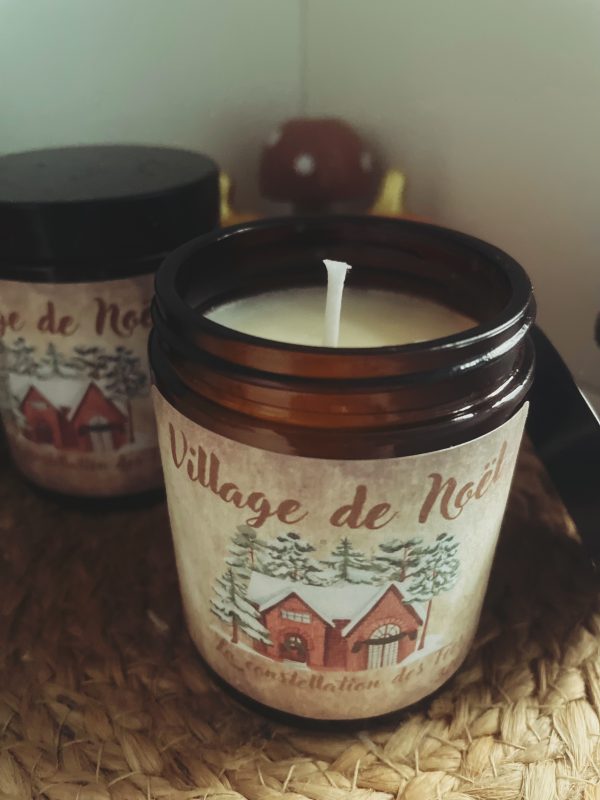 Bougie village de noël
