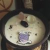 Bougie chaudron avec des cristaux