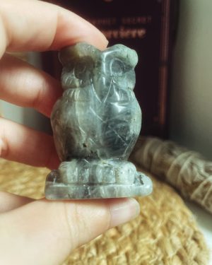Hibou en Labradorite