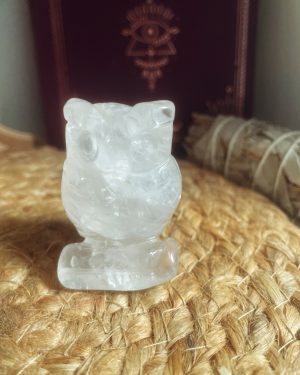 Hiboux Cristal de roche