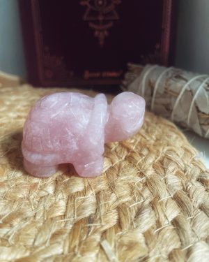 Tortue en Quartz rose