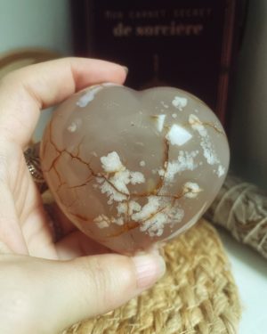 Gros Cœur Agate fleur