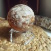 sphere en agate fleur