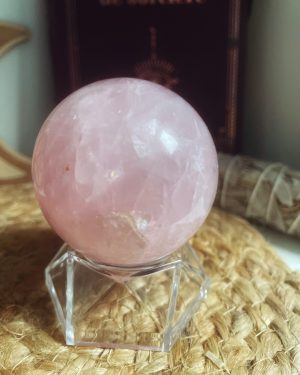Sphère en Quartz rose