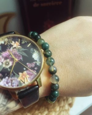 Bracelet agate mousse