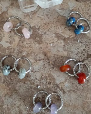 Boucle Léopoldine couleur argenté