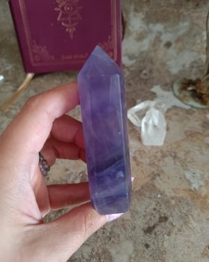 Pointe en Fluorite violette