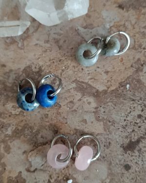 Boucle d’oreille Yasmine argenté